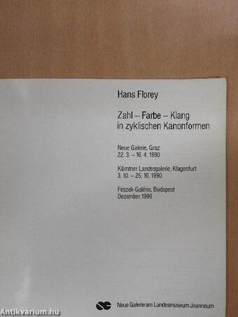 Hans Florey - Zahl-Farbe-Klang in zyklischen Kanonformen