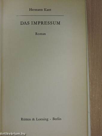 Das Impressum