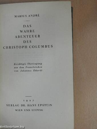 Das wahre Abenteuer des Christoph Columbus