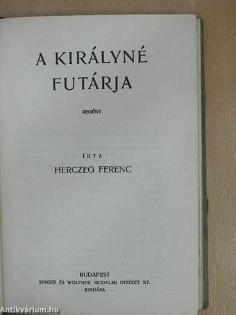 Lélekrablás/A királyné futárja