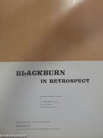 Blackburn in retrospect