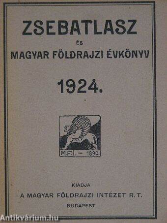 Zsebatlasz és Magyar Földrajzi Évkönyv 1924.