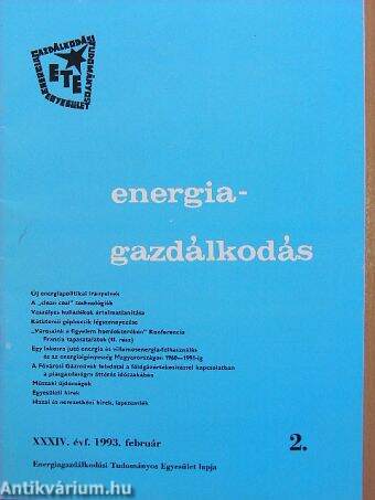 Energiagazdálkodás 1993. február