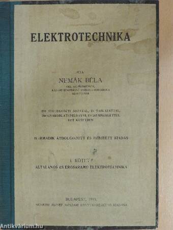 Elektrotechnika I-II.