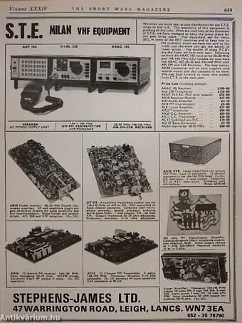 The Short Wave magazine 1976-1977. (vegyes számok) (7 db)