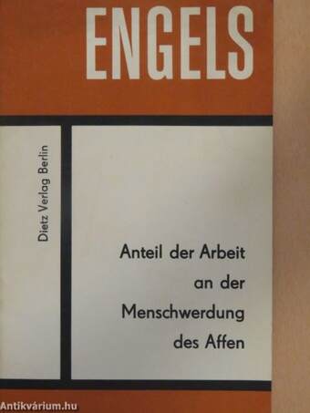 Anteil der arbeit an der Menschwerdung des Affen