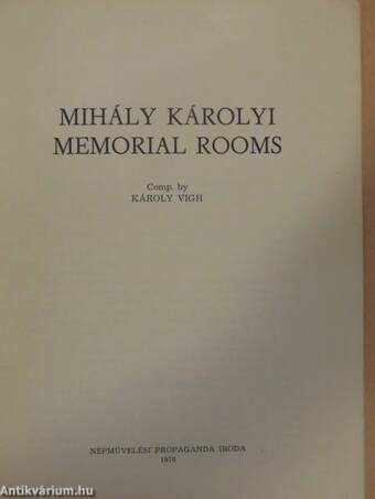 Mihály Károlyi Memorial Rooms