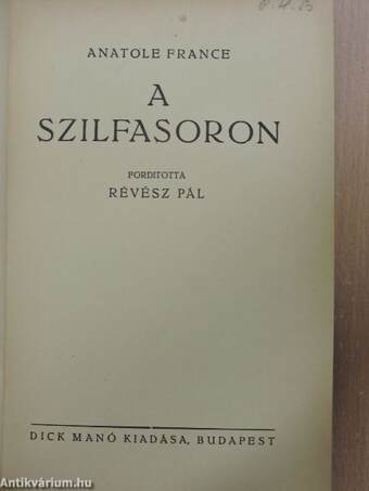 A szilfasoron