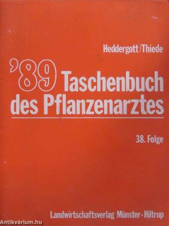 '89 Taschenbuch des Pflanzenarztes