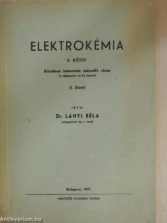 Elektrokémia II.
