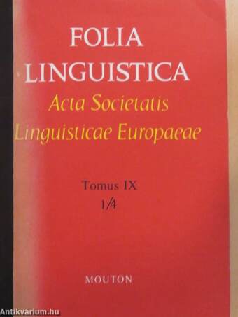 Folia Linguistica 1976 1/4