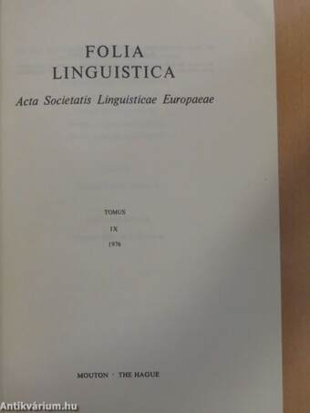 Folia Linguistica 1976 1/4