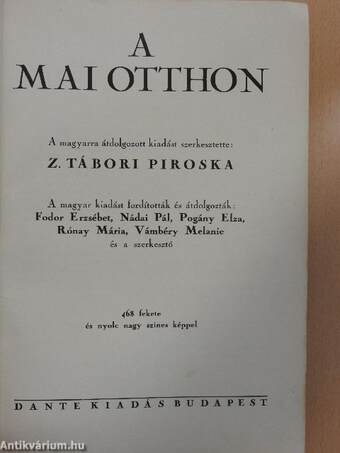 A mai otthon/Háztartási tanácsok