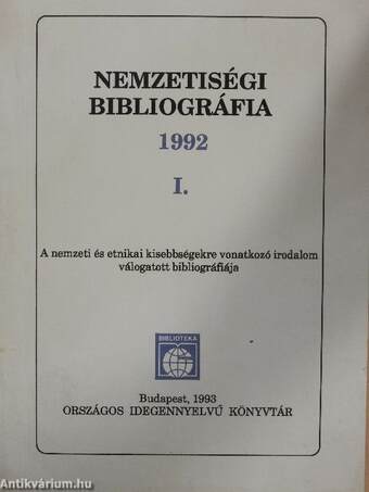 Nemzetiségi Bibliográfia 1992 I.