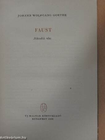 Faust II.