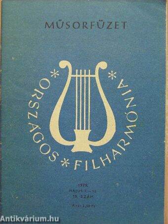 Országos Filharmónia Műsorfüzet 1979/19.