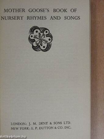 Mother Goose's Book of Nursery Rhymes and Songs