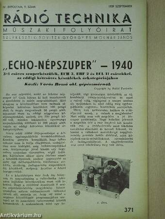 Rádió Technika 1939. szeptember