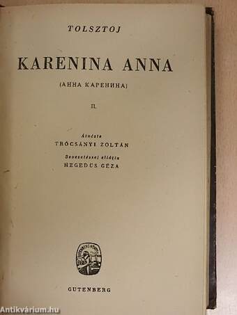 Karenina Anna I-IV.