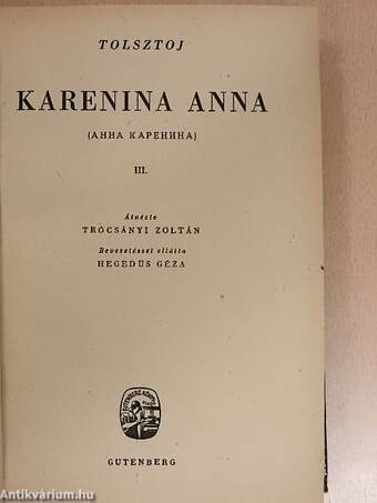 Karenina Anna I-IV.