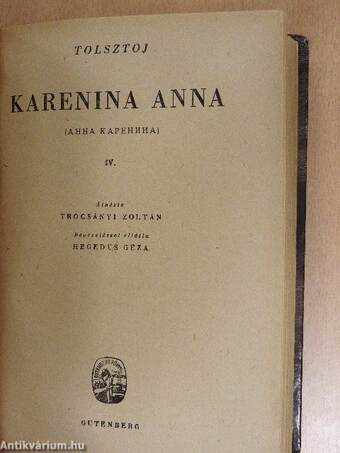 Karenina Anna I-IV.