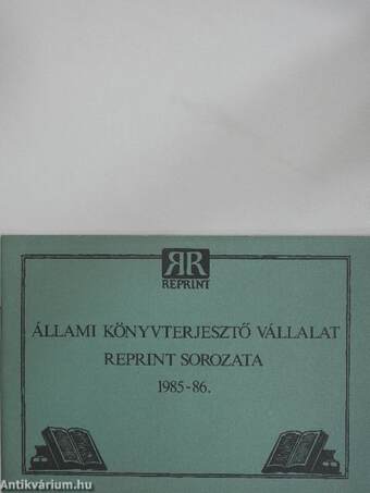 Állami Könyvterjesztő Vállalat reprint sorozata 1985-86.