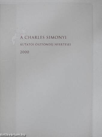 A Charles Simonyi Kutatói Ösztöndíj nyertesei 2000