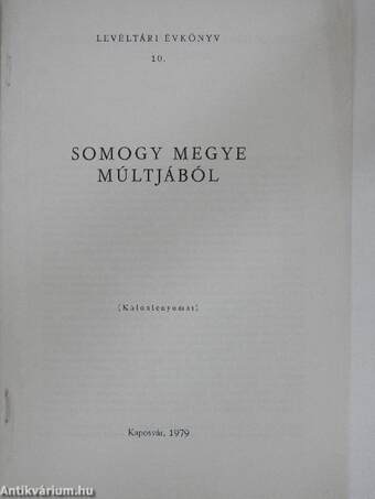 Somogy megye múltjából