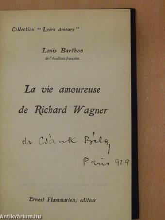 La vie amoureuse de Richard Wagner