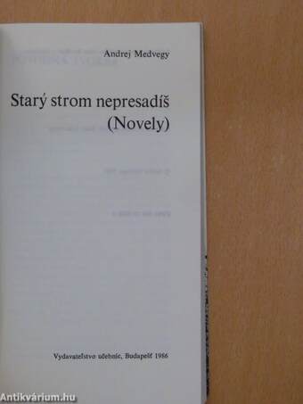 Stary strom nepresadis