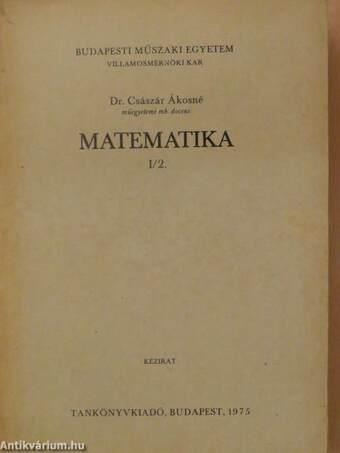 Matematika I/2.