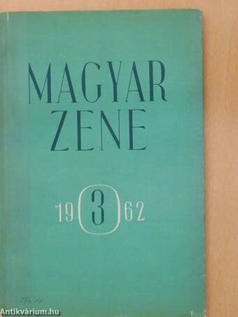 Magyar Zene 1962/3.