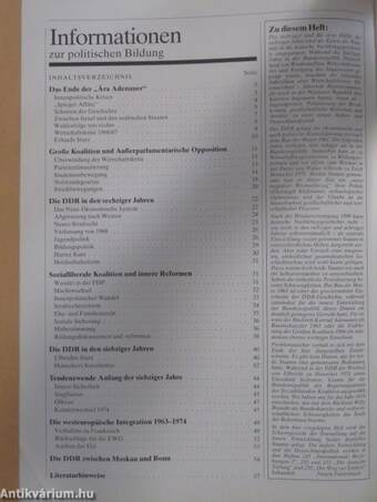 Informationen zur politischen Bildung 258