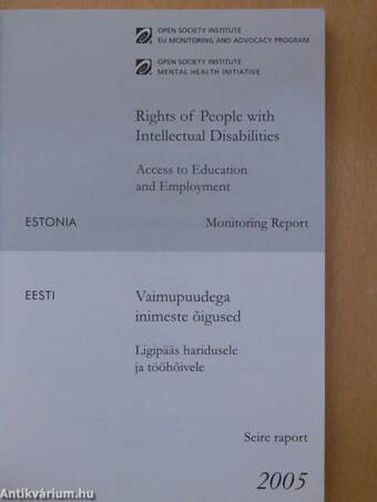 Rights of People with Intellectual Disabilities/Vaimupuudega inimeste oigused