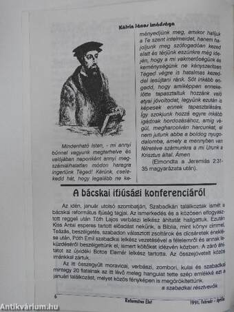 Református Élet 1991. június 21-30.