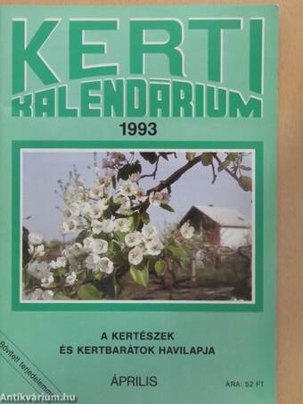 Kerti Kalendárium 1993. április