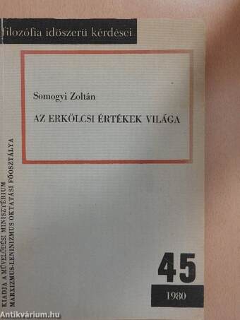 Az erkölcsi értékek világa