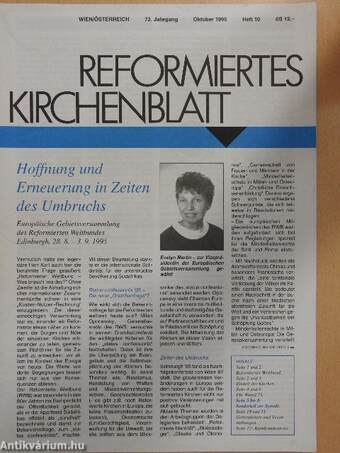 Reformiertes kirchenblatt Oktober 1995