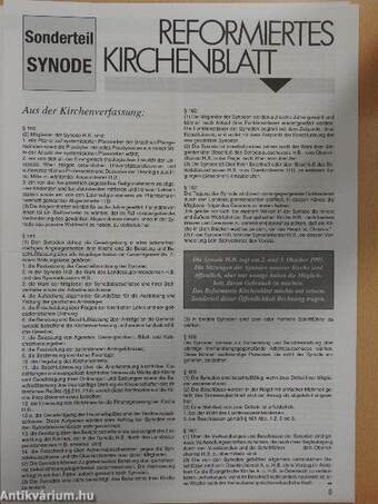 Reformiertes kirchenblatt Oktober 1995