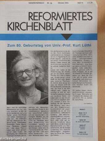 Reformiertes kirchenblatt Oktober 2003