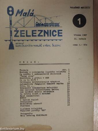 Malá Zeleznice brezen 1967. II. rocník 1.