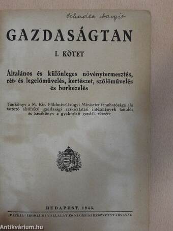 Gazdaságtan I-II.