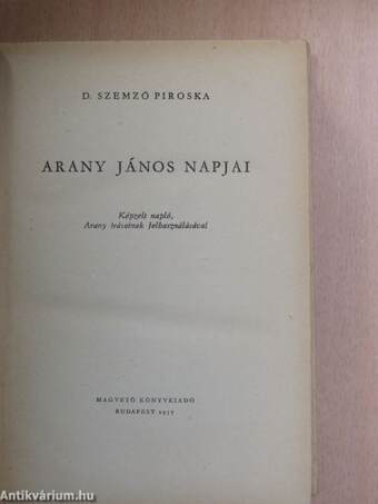 Arany János napjai