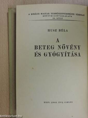 A beteg növény és gyógyítása