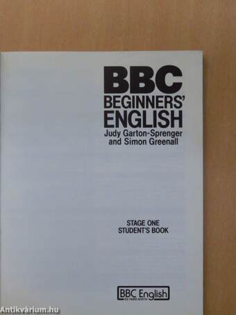 BBC Beginners' English 1. - Student's Book