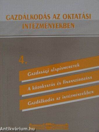 Gazdálkodás az oktatási intézményekben 4.