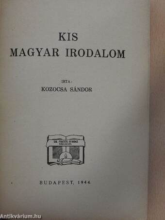 Kis Magyar Irodalom