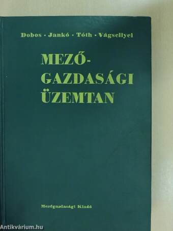 Mezőgazdasági üzemtan