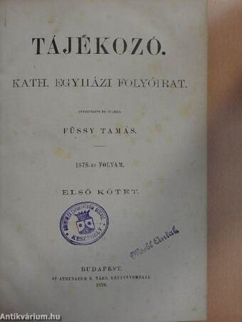 Tájékozó 1878/I-II.