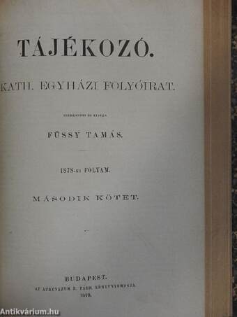 Tájékozó 1878/I-II.